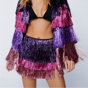 Nasty gal tinsel jacket
